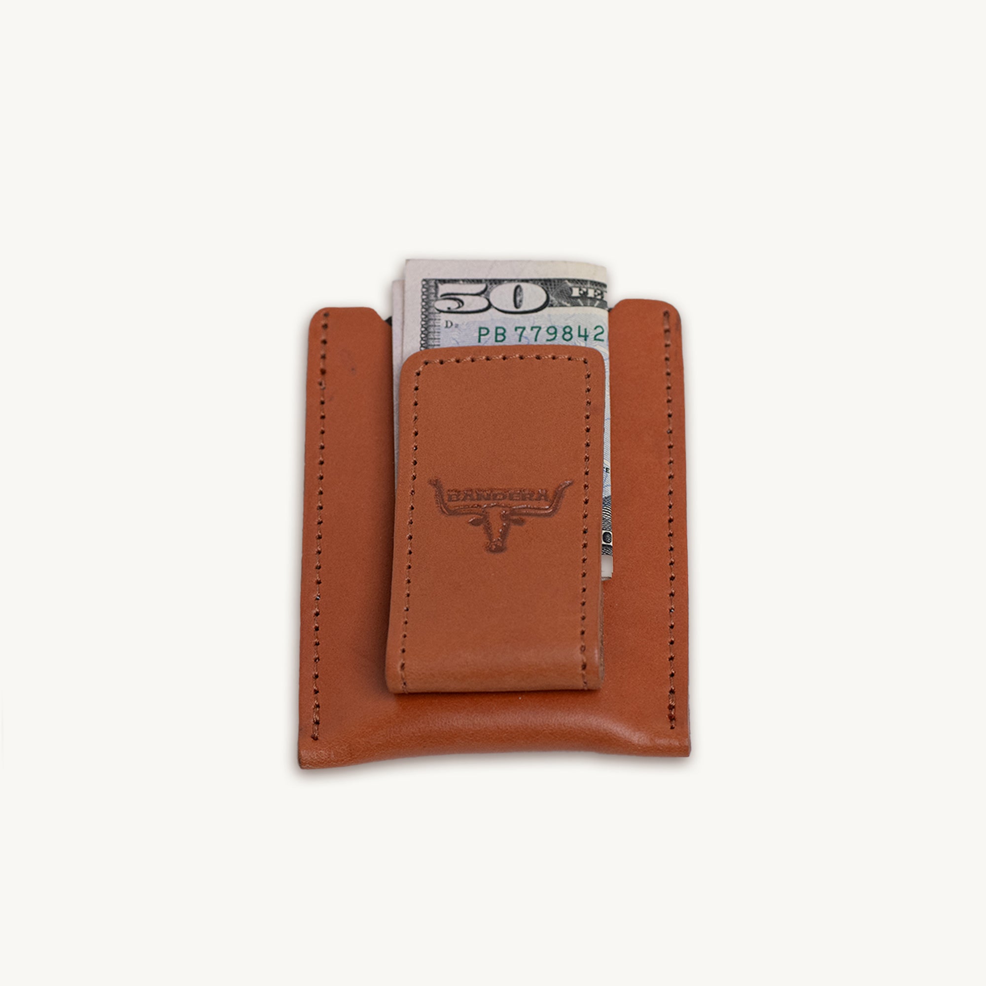 Leather Money Clip Wallet