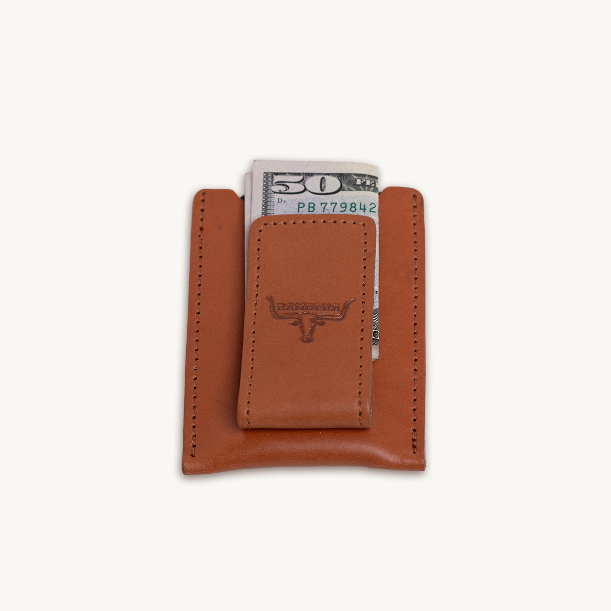 Leather Money Clip Wallet