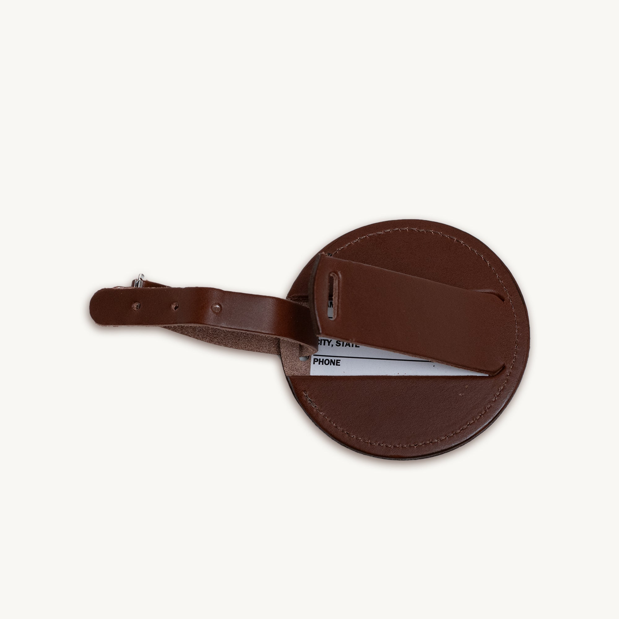 Round Luggage Tag